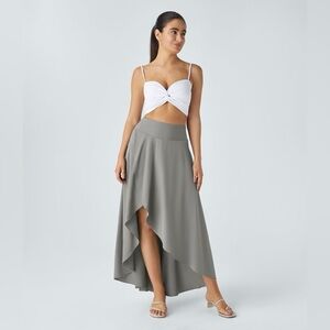 Halara ‘Breezeful’ High Waisted High Low Ruffle Skirt NWT